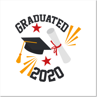 Graduated 2020 Funny Graduation Gift Posters and Art